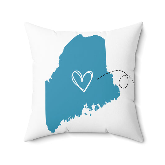 I love You from Maine to North Carolina Accent Pillow