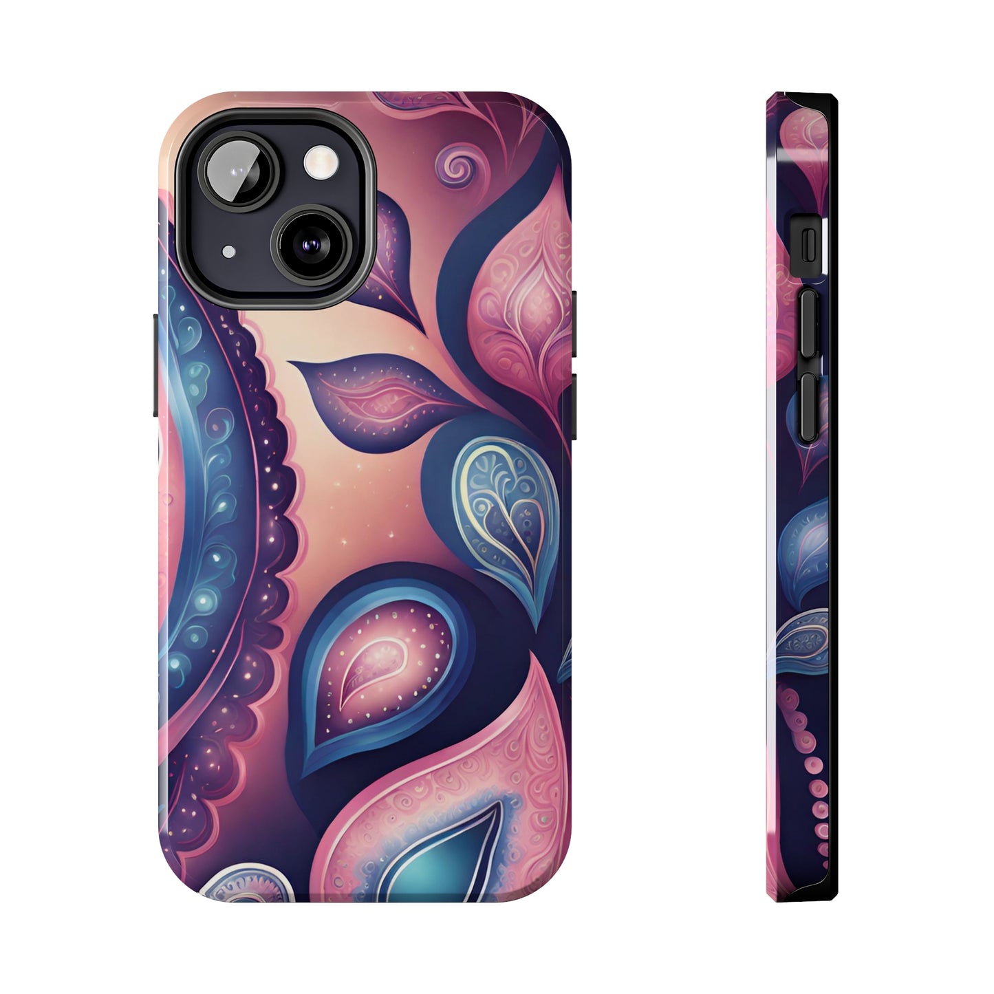 Pink Peacock Paisley Iphone Tough Case