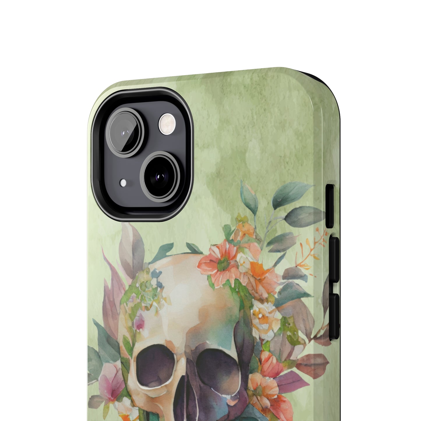 Flowers and Skull IPhone Tough Case